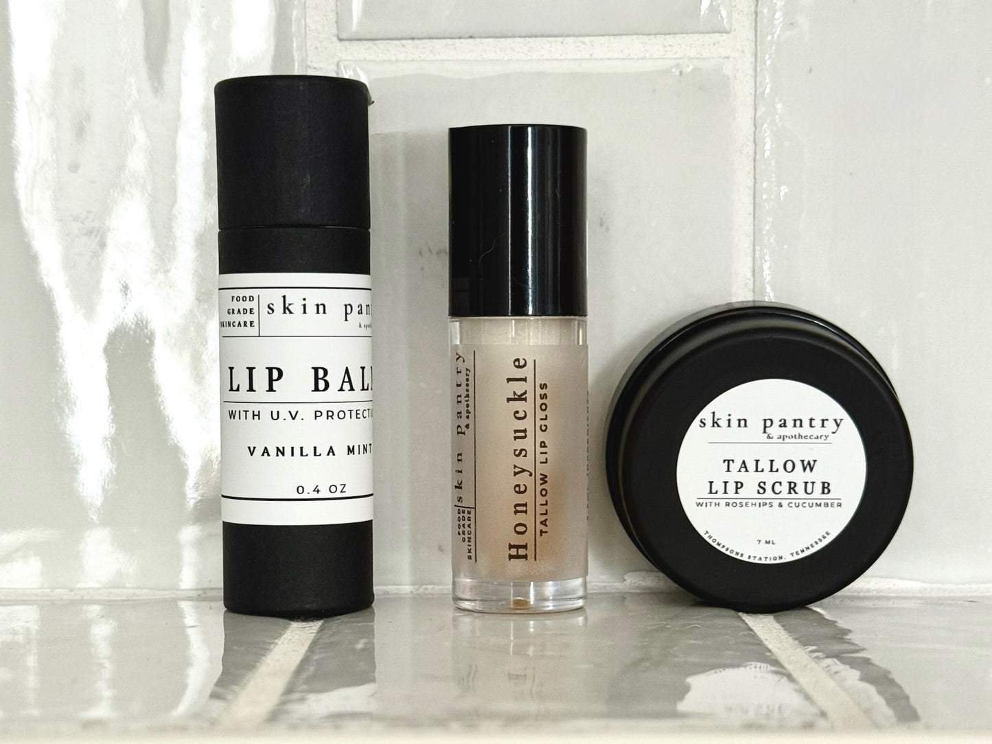 Complete Lip Care Kit - Scrub, Balm & Tinted Gloss