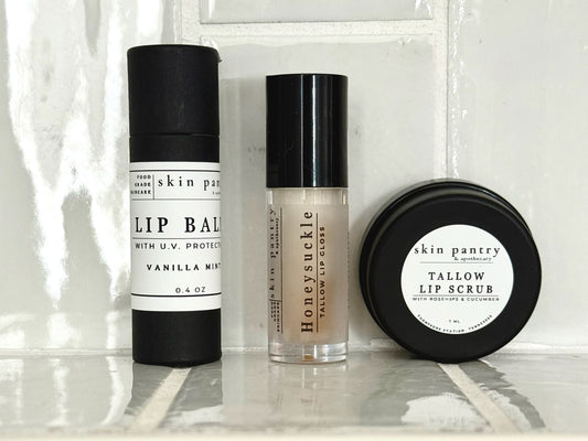 Complete Lip Care Kit - Scrub, Balm & Tinted Gloss